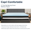 thumbnail image 5 of Flash Furniture Capri Comfortable Sleep Twin 12 Inch CertiPUR-US Certified Foam Pocket Spring Mattress & 2 inch Gel Memory Foam Topper Bundle, 5 of 16