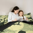thumbnail image 4 of Manfei Retro Animal Dinosaur 7-Piece Bedding Comforter Set,Hawaii Sea Beach King Bedding Sets,Tropical Plant Coconut Tree Bed Sheets For Teens,Luxury Bedroom Decor Reversible, 4 of 8