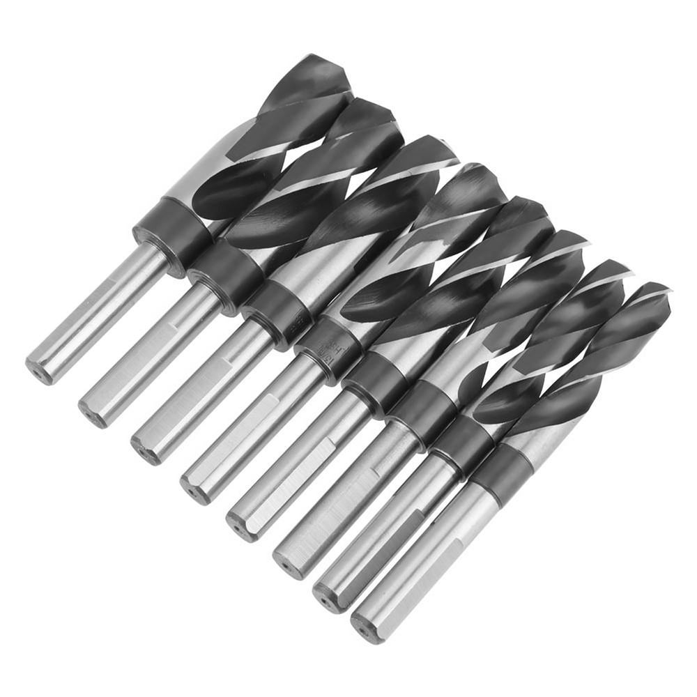 Kritne Large Twist Drill Bit, 8Pcs HSS Twist Drill Bit Set Large Heat