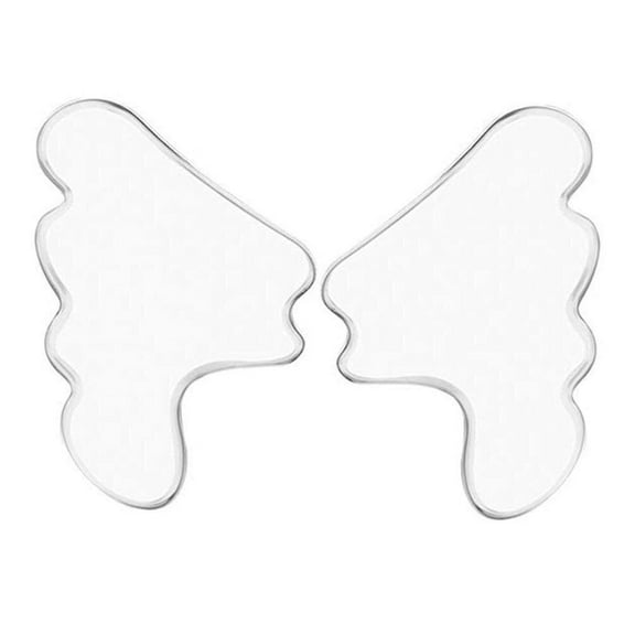 Soft Silicone Material, Anti Wrinkle Chest Pad For Nice Home Treatment, 2Pcs Re-usable Pads With Lip Cheek Chin Stickers To Prevent Sun Damage Or Aging Lines