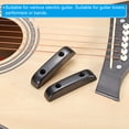 thumbnail image 5 of Reposapiés de plástico para bajo, reposapiés para el pulgar negro para guitarra con tornillo, 4 piezas, 5 of 5