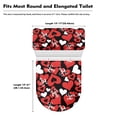 thumbnail image 6 of HELLHERO Valentine's Day Toilet Seat Lid Cover Set & 2-Piece Toilet Top Cover Set & Elastic Edge for Bathroom Home Comfort, 6 of 6