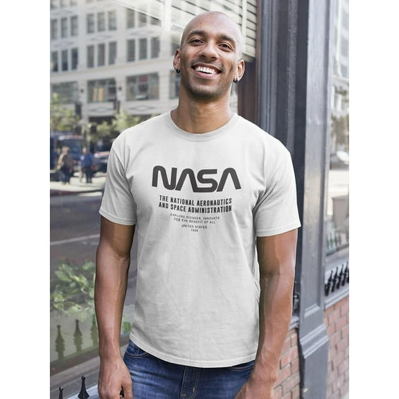 NASA Space Administration '58 Men T-Shirt, Male 5X-Large