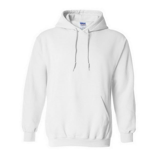 Gildan Sudadera con capucha de combinacion de tejidos Unisex Blanco Gildan UTBC468 white Bodega Aurrera en linea