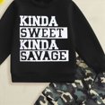 thumbnail image 4 of TOWED22 Toddler Baby Boys Clothes Print Graphic Long Sleeve Sweatshirt Top Casual Pants Set 2Pcs Fall Winter Outfits, 4 of 4