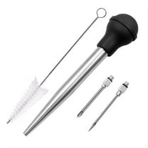 Turkey Baster Syringe Large Stainless Steel Turkey Baster With Marinade Injector Needle for Kitchen Cooking