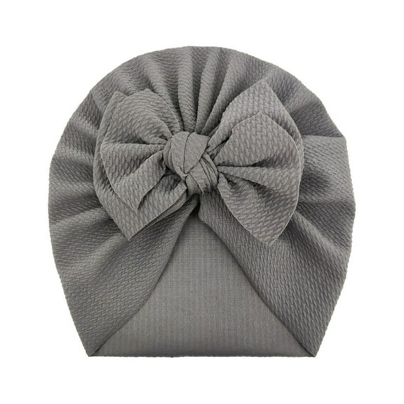 MKHSQHDG Toddler Girl Hats 5T Toddler Baby Boys Girls Solid Knitted Cap Beanie Bowknot Elastics Turban Hat Baby Beach Hat 3-6 Months Boy One Size
