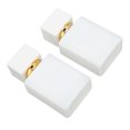 2pcs Empty Glass Perfume Bottle Large Capacity Golden Nozzle Glass