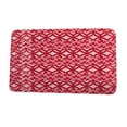 thumbnail image 1 of Nantucket Greeko Simple Red Geometric Print Bath Mat, 1 of 5