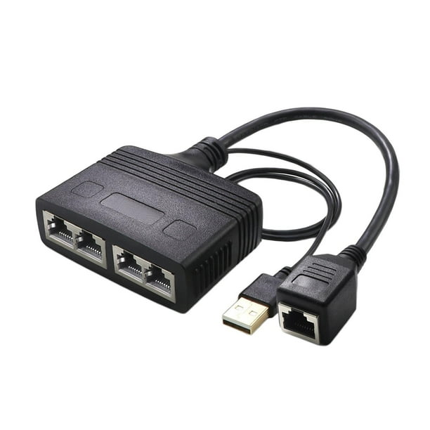 Splitter, 1 to 4 Ways High Network Splitter Adapter