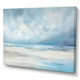 thumbnail image 2 of Designart "Minimalist Scenery Along The Coastal Beach" Coastal Ocean Wall Art Living Room, 2 of 7
