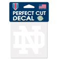thumbnail image 1 of Wraft 3208562071 4 x 4 Po. Décalcomanie Notre Dame Fighting Irish Perfect Cut, Blanc, 1 of 1