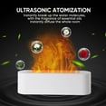 thumbnail image 6 of Essential Oil Diffuser, Fireplace Fire Flame Aromatherapy Diffuser, 150ml Ultrasonic Cool Mist Humidifier, Scent Aroma Diffuser with 7 Colors Light, Timer & Auto-Off for Home, Room (White), 6 of 7