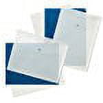 Plus Premium Poly Envelope with Snap Closure, 6 Piece Set, Vertical and Horizontal, Blue, White (60005)