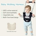 thumbnail image 3 of IULONEE Baby Toddler Learn Walking Belt Safety Walker Wing Helper Assistant Safety Harness for 8-24 Month Old (Dark Blue), 3 of 6