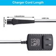 thumbnail image 3 of Cargador de afeitadora 12 V 400 mA Cable de alimentación Adaptador de corriente de repuesto para afeitadora Compatible con afeitadora Braun Serie 7 3 5 9 1 Cargador para 720 760cc 7865cc 790cc 340s, 3 of 5