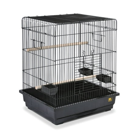 Prevue Pet Products Square Roof Parrot Cage, Black
