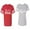 Men Red / Women Heather, variant on To Infinity & Beyond Matching Couple Cotton Jerseys (Men Red / Women Black) (Men S / Women S)