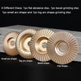 thumbnail image 4 of Juego de 4 discos de carburo de tungsteno para amolar madera, ideales para dar forma, lijar y cortar. Compatibles con amoladoras angulares de 115 mm o 125 mm., 4 of 5