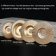 thumbnail image 4 of Juego de 4 discos de carburo de tungsteno para amolar madera, ideales para dar forma, lijar y cortar. Compatibles con amoladoras angulares de 115 mm o 125 mm., 4 of 5