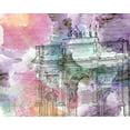 thumbnail image 2 of Kimberly, Allen 24x20 White Modern Wood Framed Museum Art Print Titled - Watercolor Travel 2, 2 of 4