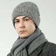 thumbnail image 5 of Skull Caps Soft hat Thick Windproof Watch Caps Skiing Outdoor Caps for Men Women Light Gray, 5 of 6