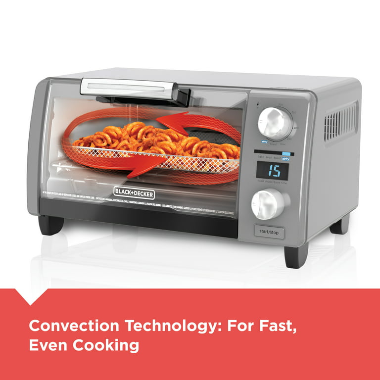 Black+Decker Crisp 'N Bake Air Fry Digital 4-Slice Toaster Oven