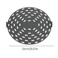 thumbnail image 5 of Shoreew Air Fryer Liners Silicone Baking Tray Pad Non-Stick Round Reusable Mats Heat Resistant Steamer Liners for Kitchen Baking, 5 of 7