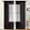 Black, variant on NEWEEN Sheer Curtains 84 inch Length 2 Panels Set White Curtains Clear Curtains Basic Rod Pocket Panel for Bedroom Living Room Yard Kitchen(55" X 84", White)