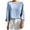 Light Blue, variant on Jewelreauty Summer Women 3/4 Sleeve Round Neck Shirts Loose Casual Solid Color T-Shirts Going Out Pullover Tops (M, Light Blue)