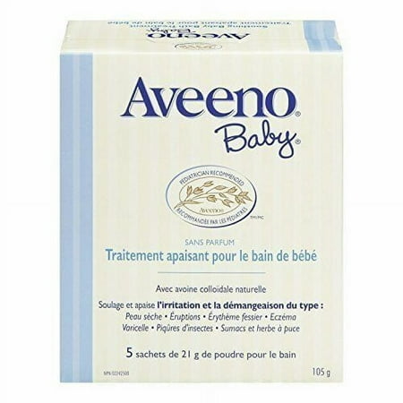 Aveeno Baby Wash Packet Soothing Bath Treatment 3.75Oz X 5Ct, 9-Pack