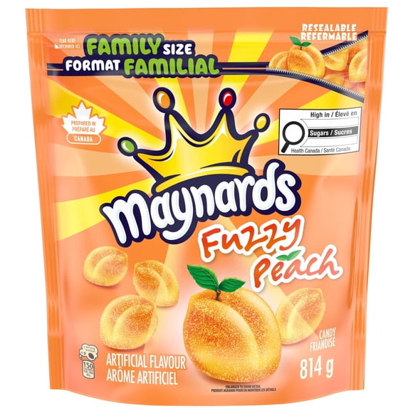 Maynards Fuzzy Peach Candy, Gummy Candy, Bulk Candy, Family Size