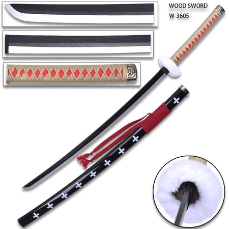 One Piece: Trafalgar Law "Surgeon of Death" Red Wood Katana 41"