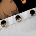 thumbnail image 4 of Erosebridal Kawaii Animal Capybara Black Out Curtains For Boys Girls,Kids Fruit Orange Curtains Pack of 2 (42x63 Each),Black Brown,Luxury Bedroom Decor, 4 of 6