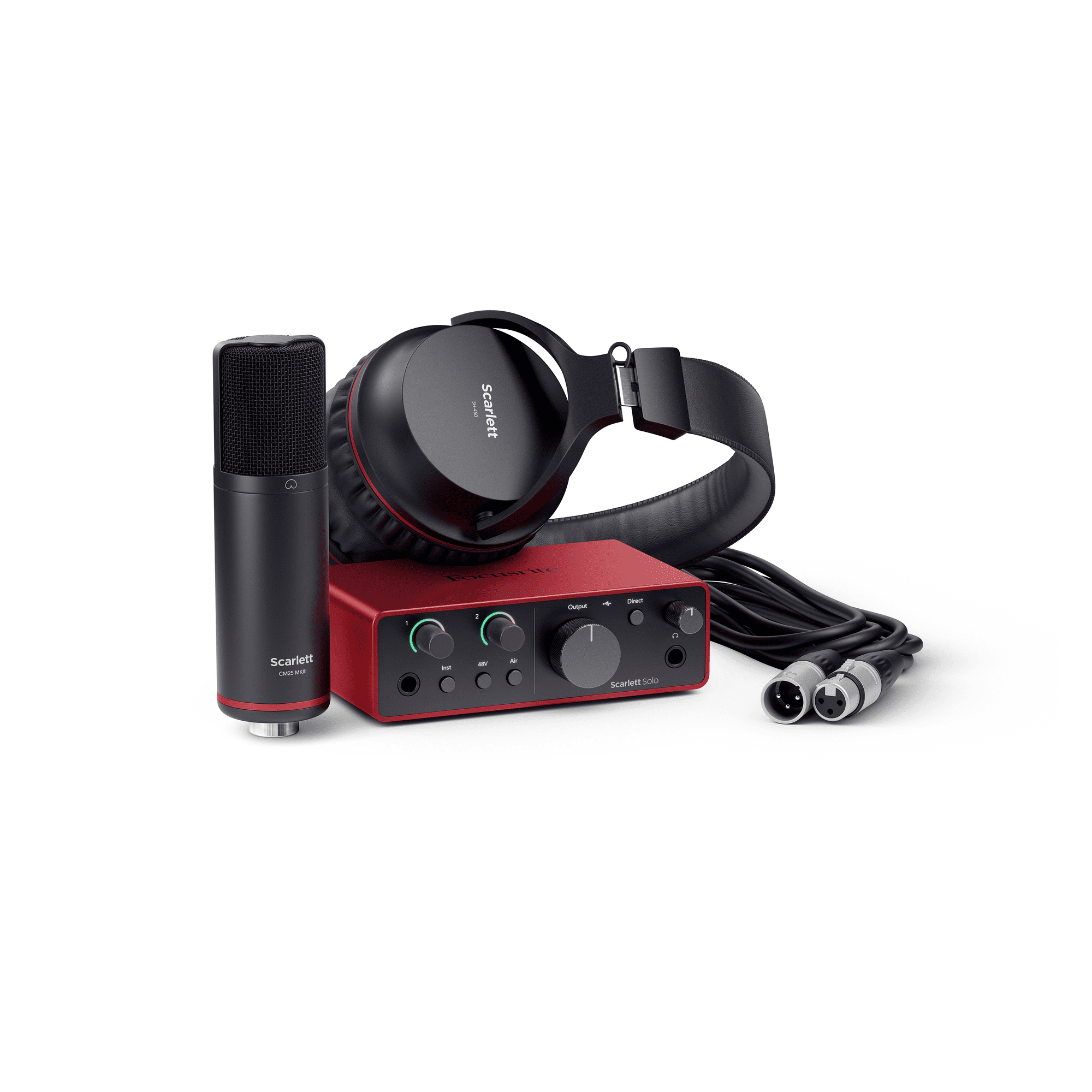Focusrite Scarlett Solo Studio 4th Gen USB Audio Interface with Scarlett Mic
