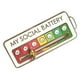 thumbnail image 2 of Broche Esmaltado My Social Battery 7 Moods Lapel Pins () Blanco, 2 of 8