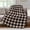 Beige Black, variant on Black Yellow Plaid Fleece Throw Blanket for Couch, Retro Country Buffalo Check Gingham Microfiber Flannel Blanket for All Season, Lightweight Soft Throw Blankets for Gifts, Home Decor, 32"x47"