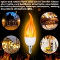 thumbnail image 4 of Flame Light Bulbs Outdoor, 3 Modes LED Flame Effect Light Bulbs, Candelabra Light Bulbs, E12 Base Flickering Light Bulbs Flame Bulbs for Home, Indoor Decoration(8 Pack), 4 of 6
