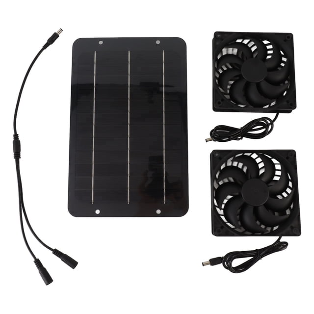 Kit de ventilador de panel solar ANGGREK 10 W para gallinero granero establo