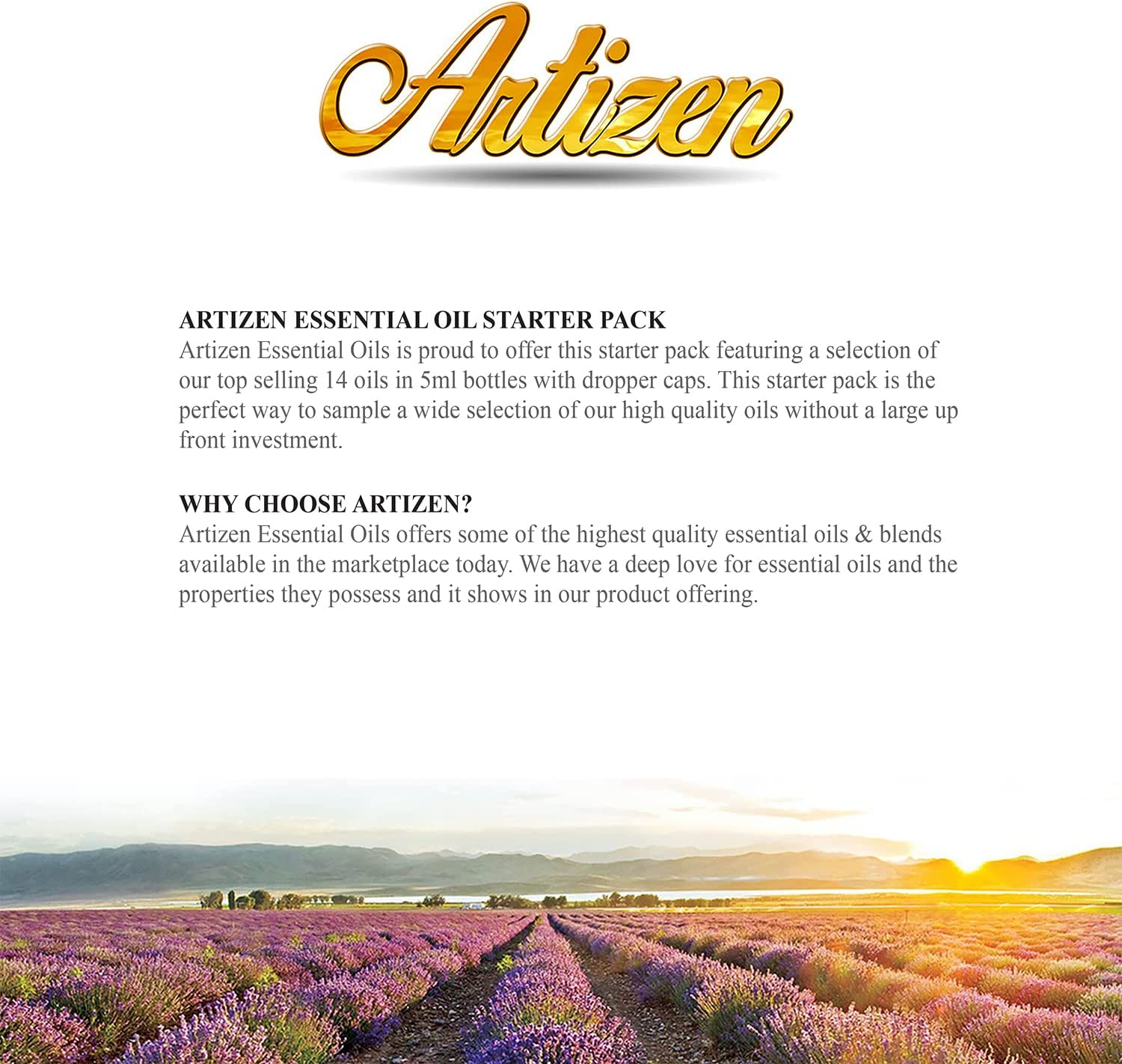 Artizen Top 14 Essential Oil Set for Diffuser, Aromatherapy and Candle Making - Fall Holiday Fragrance Scents with Lavender, Frankincense, Eucalyptus Oils and More - image 5 of 6