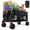 Black-600Lbs, variant on Biotree 560lbs Collapsible Folding Wagon, Heavy Duty Utility Beach Cart with 8" Wheels , Large Capacity for Camping, Beach, Shopping, Outdoor, Black