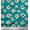 Teal Green, variant on Soimoi Blue Cotton Duck Fabric Lilies Floral Print Sewing Fabric Yard 42 Inch Wide