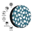 thumbnail image 4 of Sikiie Cute Sheep And Hearts PVC Leather Spare Tire Wheel Cover Spare Tire Cover, for Car Truck SUV Camper Trailer Universal Fit(14-17in)-15 inch, 4 of 6