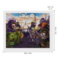 thumbnail image 2 of Diamond Arts Kits for Adults - Plants Vs Zombies Full Drill Diamond Arts for Beginners, Round 5D Paint with Diamonds Gem Art Painting Kits for Home Wall Decor Gifts 16"x20", 2 of 8