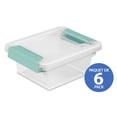 thumbnail image 1 of Sterilite Mini Clip Plastic Storage Box - 6 Pk, 1 of 10