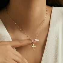 Women's Fashion Simple Cross Pendant Necklace