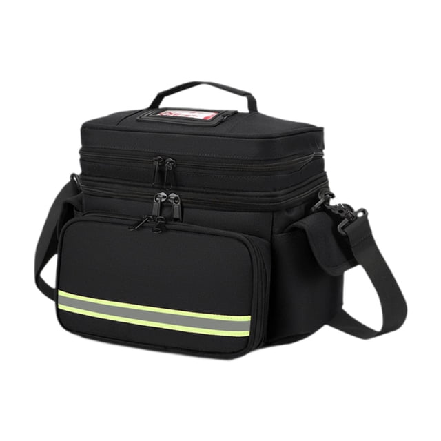 Yinanstore Sac de Premiers Soins Vide Organisateur de Trousses d'Urgence Sangle Ajustable Sac de Rangement Médical Pochette de Fournitures d'Urgence pour Voiture Randonnée Gym Double Couche
