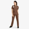 thumbnail image 6 of LYMAYTER Women Zipper Collar Medical Uniform Quick-Dry Top & Jogger Nursing Uniforms for S-2XL, 6 of 8