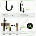 Terry 43in Deck Hook for Bird Feeder,Plant Hanger for Railing