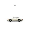 thumbnail image 2 of Art.com Porsche 911E 1968 White Art Print by Mark Rogan, 18" x 24", 2 of 4